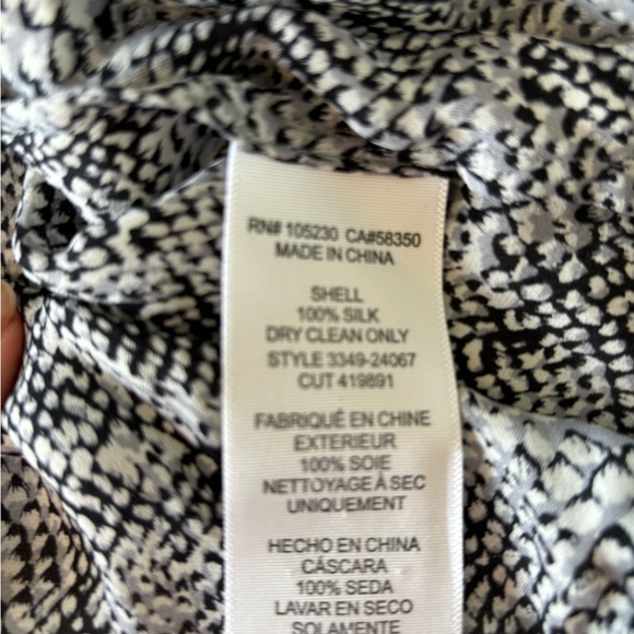 Joie 100% Silk Snakeskin Print Sleeveless Blouse Sz M #0420 - Picture 5 of 6